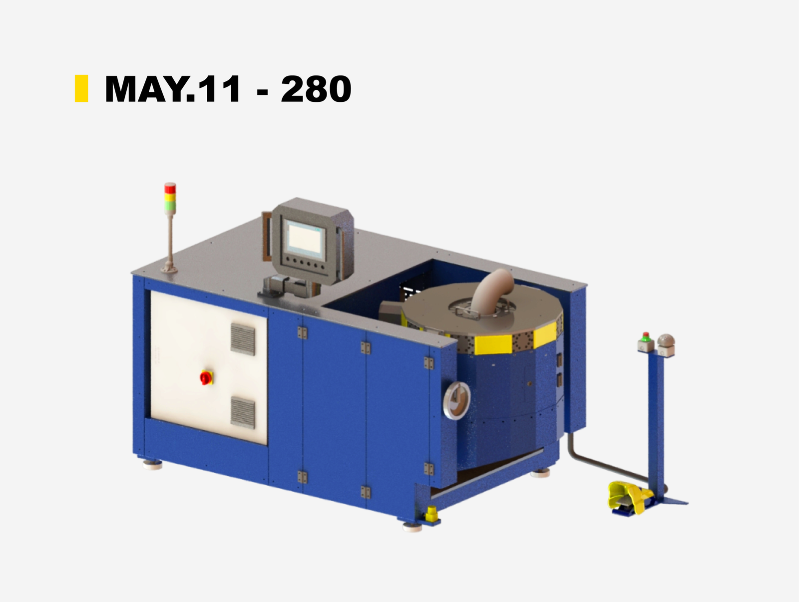 280 CNC Tube End Forming Machine for Large Diameter Tube Production